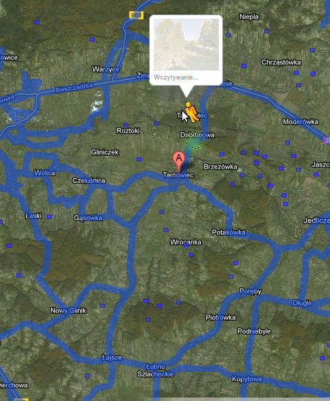 Gmina Tarnowiec w Google Street View - mapa